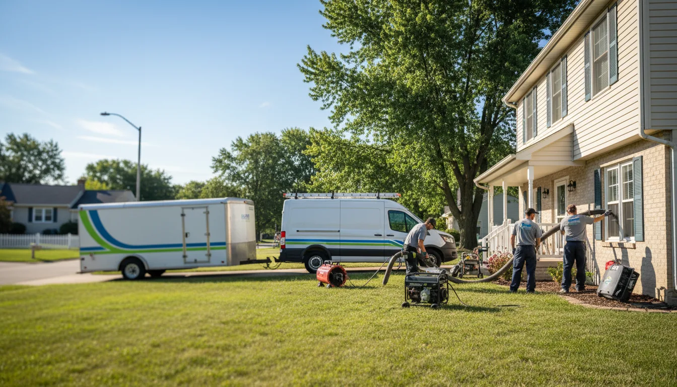 Flooded Basement Restoration And Cleanup With Repair in Burlington, IA near me